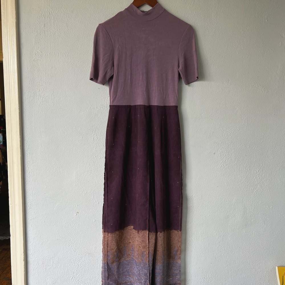 Vintage Purple Cache Flowy Jumpsuit (4)